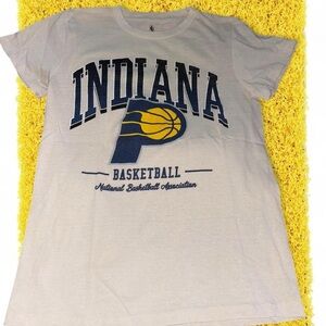 NBA Indiana Womens T-Shirt - White, Blue, and Yellow